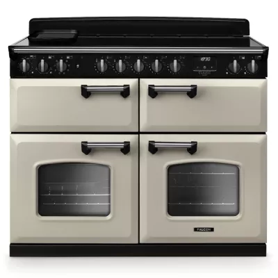 Cuisini�re 110cm Falcon Classic Deluxe NGC Cr�me pastel chrom� CLDLB110EIPPCR/CM-E1 3 fours / 5 foyers induction