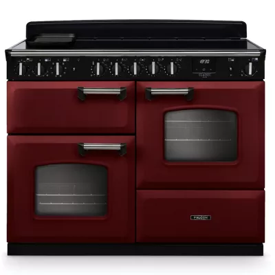Cuisini�re 110cm Falcon Classic Deluxe NGC OC Bordeaux chrom� CLDLO110EIPBORCME1 3 fours / 5 foyers induction