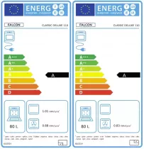 Cuisini&egrave;re 110cm Falcon Classic Deluxe NGC OC Bordeaux laiton antique CLDLO110EIPBOR/AB-E1 3 fours / 5 foyers induction