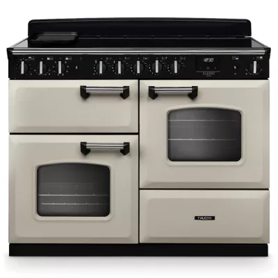 Cuisini�re 110cm Falcon Classic Deluxe NGC OC Cr�me pastel chrom� CLDLO110EIPPCR/CM-E1 3 fours / 5 foyers induction