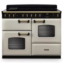 Cuisini&egrave;re 110cm Falcon Classic Deluxe NGC OC Cr&egrave;me pastel laiton antique CLDLO110EIPPCR/AB-E1 3 fours / 5 foyers induction