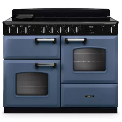 Cuisini�re 110cm Falcon Classic Deluxe NGC OC Roche bleue chrom� CLDLO110EIPSTB/CM-E1 3 fours / 5 foyers induction