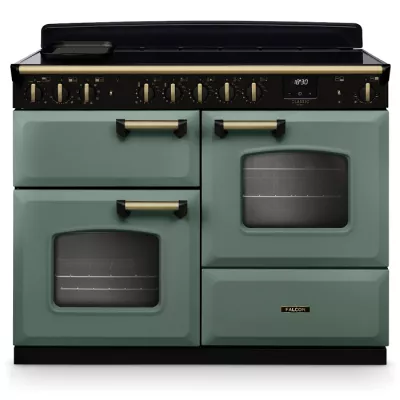 Cuisini�re 110cm Falcon Classic Deluxe NGC OC Vert min�ral laiton antique CLDLO110EIPMGR/AB-E1 3 fours / 5 foyers induction