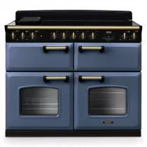 Cuisini&egrave;re 110cm Falcon Classic Deluxe NGC Roche bleue laiton antique CLDLB110EIPSTB/AB-E1 3 fours / 5 foyers induction