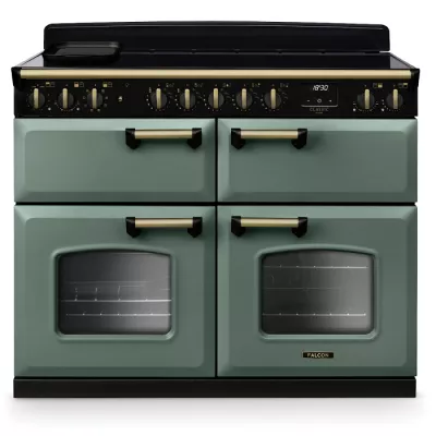 Cuisini�re 110cm Falcon Classic Deluxe NGC Vert min�ral laiton antique CLDLB110EIPMGR/AB-E1 3 fours / 5 foyers induction