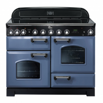 Cuisinière 110cm Falcon Classic Deluxe Roche bleue Chromé CDL110EISB/C-EU 3 fours électriques / 5 foyers induction