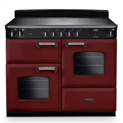 Cuisini�re 110cm Falcon Classic NGC Bordeaux Chrom� CLO110EIPBOR/CM-E1 3 fours �lectriques / 5 foyers induction
