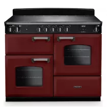Cuisini&egrave;re 110cm Falcon Classic NGC Bordeaux Chrom&eacute; CLO110EIPBOR/CM-E1 3 fours &eacute;lectriques / 5 foyers induction