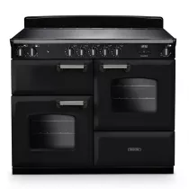 Cuisini&egrave;re 110cm Falcon Classic NGC Noir Chrom&eacute; CLO110EIPGBL/CM-E1 3 fours &eacute;lectriques / 5 foyers induction
