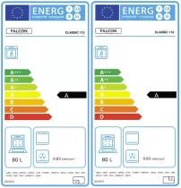 Cuisini&egrave;re 110cm Falcon Classic NGC Noir Chrom&eacute; CLO110EIPGBL/CM-E1 3 fours &eacute;lectriques / 5 foyers induction