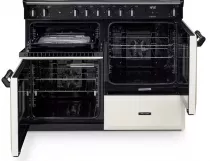 Cuisini&egrave;re 110cm Falcon Classic NGC Noir Chrom&eacute; CLO110EIPGBL/CM-E1 3 fours &eacute;lectriques / 5 foyers induction