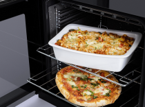 Cuisinière 110cm Falcon Edge Deluxe verre Noir Chrome EDDLB110EIGBLK/CM-E1 3 fours électriques / 5 foyers induction