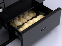 Cuisinière 110cm Falcon Edge Deluxe verre Noir Chrome EDDLB110EIGBLK/CM-E1 3 fours électriques / 5 foyers induction