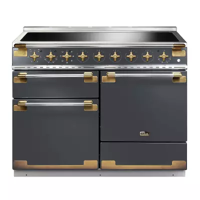 Cuisini�re 110cm Falcon Elise 110 Gris Ardoise / Laiton Antique ELS110EISL/AB-EU 3 fours �lectriques / 5 foyers induction