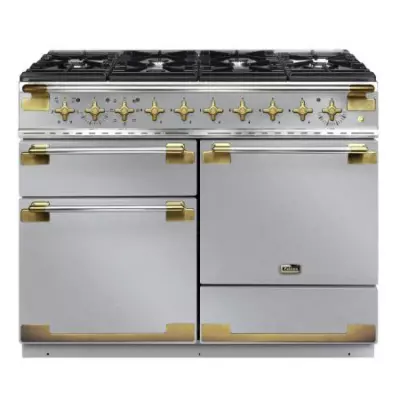 Cuisini�re 110cm Falcon Elise Luxe 110 Inox  / Laiton antique ELS110DFSS/AB-EU 3 fours �lectriques / 6 foyers gaz