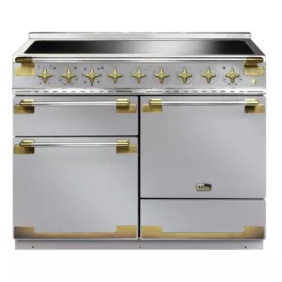 Cuisini�re 110cm Falcon Elise Luxe 110 Inox / Laiton antiuqe ELS110EISS/AB-EU 3 fours �lectriques / 5 foyers induction