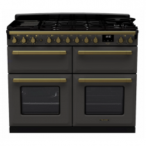 Cuisinière 110cm Falcon Estel Ardoise / laiton antique ESDLB110DFPSLT/AB-E1 4 fours / 5 foyers gaz + 2 vitro