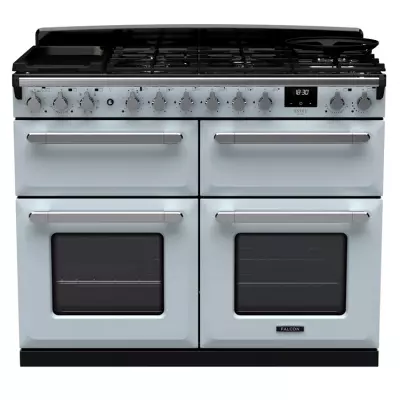 Cuisini�re 110cm Falcon Estel Bleu pastel / Chrome ESDLB110DFPMSB/CM-E1 4 fours / 5 foyers gaz + 2 vitro