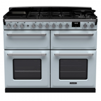 Cuisinière 110cm Falcon Estel Bleu pastel / Chrome ESDLB110DFPMSB/CM-E1 4 fours / 5 foyers gaz + 2 vitro