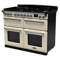 Cuisinière 110cm Falcon Estel Crème pastel / Chrome ESDLB110DFPPCR/CM-E1 4 fours / 5 foyers gaz + 2 vitro