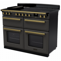 Cuisinière 110cm Falcon Estel Deluxe Ardoise / laiton antique ESDLB110EIPSLT/AB-E1 4 fours / 5 foyers induction