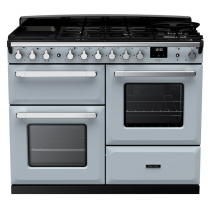 Cuisinière 110cm Falcon Estel Deluxe Bleu pastel / Chrome ESDLO110DFPMSB/CM-E1 3 fours / 5 gaz + 2 vitro