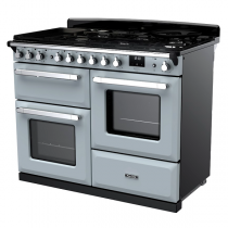 Cuisinière 110cm Falcon Estel Deluxe Bleu pastel / Chrome ESDLO110DFPMSB/CM-E1 3 fours / 5 gaz + 2 vitro