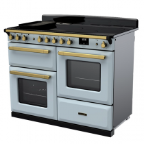 Cuisinière 110cm Falcon Estel Deluxe Bleu pastel / Laiton antique ESDLO110EIPMSB/AB-E1 3 fours / 5 foyers induction