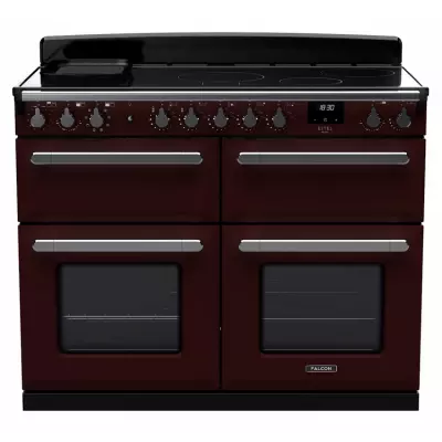 Cuisini�re 110cm Falcon Estel Deluxe Bordeaux / Chrom� ESDLB110EIPBOR/CM-E1 4 fours / 5 foyers induction