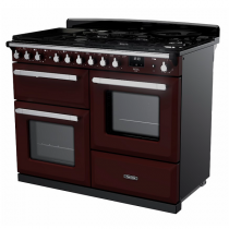 Cuisinière 110cm Falcon Estel Deluxe Bordeaux / Chrome ESDLO110DFPBOR/CM-E1 3 fours / 5 gaz + 2 vitro