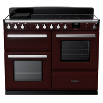 Cuisinière 110cm Falcon Estel Deluxe Bordeaux / Chromé ESDLO110EIPBOR/CM-E1 3 fours / 5 foyers induction