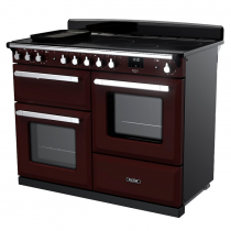 Cuisinière 110cm Falcon Estel Deluxe Bordeaux / Chromé ESDLO110EIPBOR/CM-E1 3 fours / 5 foyers induction