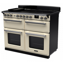 Cuisinière 110cm Falcon Estel Deluxe Crème pastel / Chrome ESDLB110EIPPCR/CM-E1 4 fours / 5 foyers induction