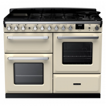Cuisinière 110cm Falcon Estel Deluxe Crème pastel / Chromé ESDLO110DFPPCR/CM-E1 3 fours / 5 gaz + 2 vitro