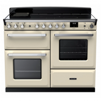 Cuisinière 110cm Falcon Estel Deluxe Crème pastel / Chrome ESDLO110EIPPCR/CM-E1 3 fours / 5 foyers induction