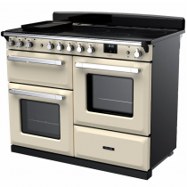 Cuisinière 110cm Falcon Estel Deluxe Crème pastel / Chrome ESDLO110EIPPCR/CM-E1 3 fours / 5 foyers induction