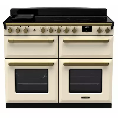 Cuisini�re 110cm Falcon Estel Deluxe Cr�me pastel / laiton antique ESDLB110EIPPCR/AB-E1 4 fours / 5 foyers induction