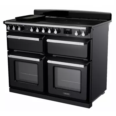 Cuisini�re 110cm Falcon Estel Deluxe Noir / Chrome ESDLB110EIPGBL/CM-E1 4 fours / 5 foyers induction