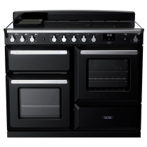Cuisinière 110cm Falcon Estel Deluxe Noir / Chrome ESDLO110EIPGBL/CM-E1 3 fours / 5 foyers induction