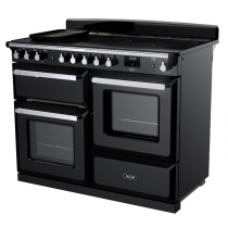 Cuisinière 110cm Falcon Estel Deluxe Noir / Chrome ESDLO110EIPGBL/CM-E1 3 fours / 5 foyers induction