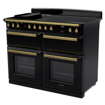 Cuisinière 110cm Falcon Estel Deluxe Noir laiton antique ESDLB110EIPGBL/AB-E1 4 fours / 5 foyers induction