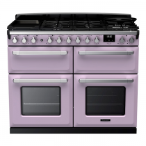 Cuisinière 110cm Falcon Estel Deluxe Parme / Chromé ESDLB110DFPHTH/CM-E1 4 fours électriques / 5 foyers gaz + 2 vitro