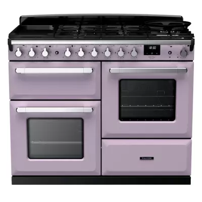 Cuisini�re 110cm Falcon Estel Deluxe Parme / Chrom� ESDLO110DFPHTH/CM-E1 3 fours / 5 gaz + 2 vitro