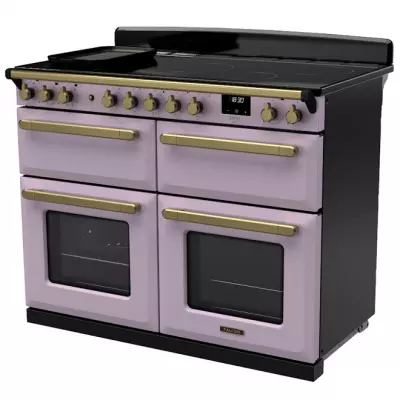 Cuisini�re 110cm Falcon Estel Deluxe Parme / laiton antique ESDLB110EIPHTH/AB-E1 4 fours / 5 foyers induction