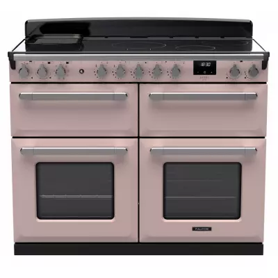 Cuisini�re 110cm Falcon Estel Deluxe Rose pastel / Chrome ESDLB110EIPPPK/CM-E1 4 fours / 5 foyers induction