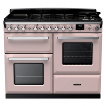Cuisinière 110cm Falcon Estel Deluxe Rose pastel / Chrome ESDLO110DFPPPK/CM-E1 3 fours / 5 gaz + 2 vitro