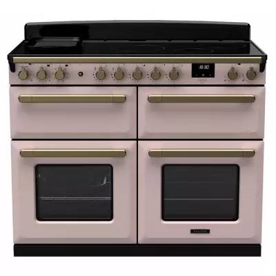 Cuisini�re 110cm Falcon Estel Deluxe Rose pastel / laiton antique ESDLB110EIPPPK/AB-E1 4 fours / 5 foyers induction