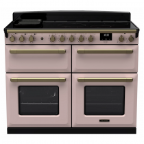 Cuisinière 110cm Falcon Estel Deluxe Rose pastel / laiton antique ESDLB110EIPPPK/AB-E1 4 fours / 5 foyers induction