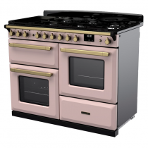 Cuisinière 110cm Falcon Estel Deluxe Rose pastel / Laiton antique ESDLO110DFPPPK/AB-E1 3 fours / 5 gaz + 2 vitro