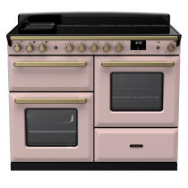 Cuisinière 110cm Falcon Estel Deluxe Rose pastel / Laiton antique ESDLO110EIPPPK/AB-E1 3 fours / 5 foyers induction